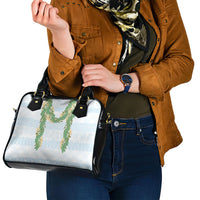 Hawai'i Paniolo Maile Twisted Lei Shoulder Handbag Winter White