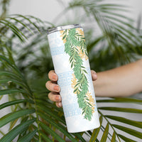 Hawai'i Paniolo Maile Twisted Lei Skinny Tumbler Winter White