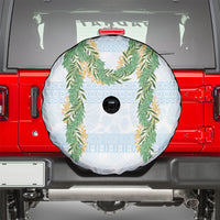 Hawai'i Paniolo Maile Twisted Lei Spare Tire Cover Winter White LT7 - Polynesian Pride
