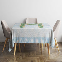 Hawai'i Paniolo Maile Twisted Lei Tablecloth Winter White