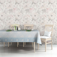 Hawai'i Paniolo Maile Twisted Lei Tablecloth Winter White