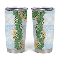 Hawai'i Paniolo Maile Twisted Lei Tumbler Cup Winter White LT7 White - Polynesian Pride
