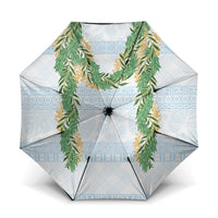 Hawai'i Paniolo Maile Twisted Lei Umbrella Winter White