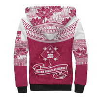 Personalised Fiji Adi Cakobau School Sherpa Hoodie ACS Old Girls Lotus Mix Masi LT7 - Polynesian Pride