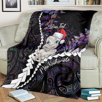 New Zealand Personalised Blanket Meri Kirihimete Kowhaiwhai Mix Paua Shell - Amethys