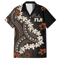 Bula Fiji Women's Day Family Matching Short Sleeve Bodycon Dress and Hawaiian Shirt Classic Masi Tapa