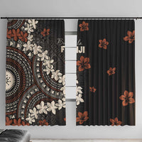 Bula Fiji Women's Day Window Curtain Classic Masi Tapa