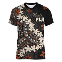 Bula Fiji Women's Day Women V-Neck T-Shirt Classic Masi Tapa