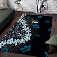 Bula Fiji Women's Day Area Rug Indigo Masi Tapa