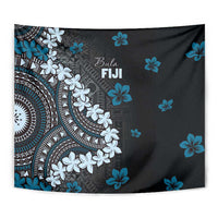 Bula Fiji Women's Day Tapestry Indigo Masi Tapa