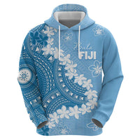 Bula Fiji Women's Day Hoodie Turquoise Masi Tapa