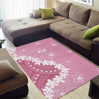 Bula Fiji Women's Day Area Rug Pink Masi Tapa