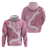 Bula Fiji Women's Day Zip Hoodie Pink Masi Tapa