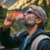 Polynesian Dreamy Turtle 4 in 1 Can Cooler Tumbler Sunset Scenery