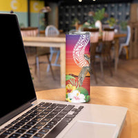Polynesian Dreamy Turtle Skinny Tumbler Sunset Scenery LT7 - Polynesian Pride