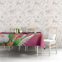 Polynesian Dreamy Turtle Tablecloth Sunset Scenery