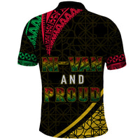 Custom Vanuatu Polo Shirt Melanesian Sand Drawing Mixed Ni Van and Proud LT7 - Polynesian Pride