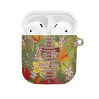 Mahalo Hawaii - Ka Pule a ka Haku AirPods Case Tropical Flowers