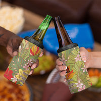 Mahalo Hawaii - Ka Pule a ka Haku 4 in 1 Can Cooler Tumbler Tropical Flowers
