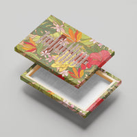 Mahalo Hawaii - Ka Pule a ka Haku Canvas Wall Art Tropical Flowers