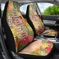 Mahalo Hawaii - Ka Pule a ka Haku Car Seat Cover Tropical Flowers