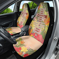 Mahalo Hawaii - Ka Pule a ka Haku Car Seat Cover Tropical Flowers