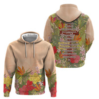 Mahalo Hawaii - Ka Pule a ka Haku Hoodie Tropical Flowers