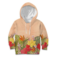 Mahalo Hawaii - Ka Pule a ka Haku Kid Hoodie Tropical Flowers