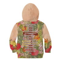 Mahalo Hawaii - Ka Pule a ka Haku Kid Hoodie Tropical Flowers