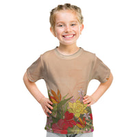 Mahalo Hawaii - Ka Pule a ka Haku Kid T Shirt Tropical Flowers