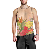 Mahalo Hawaii - Ka Pule a ka Haku Men Tank Top Tropical Flowers