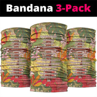 Mahalo Hawaii - Ka Pule a ka Haku Neck Gaiter Tropical Flowers
