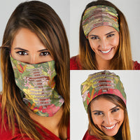Mahalo Hawaii - Ka Pule a ka Haku Neck Gaiter Tropical Flowers