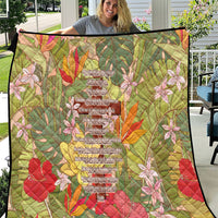 Mahalo Hawaii - Ka Pule a ka Haku Quilt Tropical Flowers