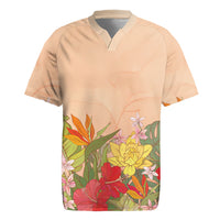 Mahalo Hawaii - Ka Pule a ka Haku Rugby Jersey Tropical Flowers