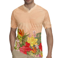 Mahalo Hawaii - Ka Pule a ka Haku Rugby Jersey Tropical Flowers