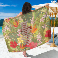 Mahalo Hawaii - Ka Pule a ka Haku Sarong Tropical Flowers