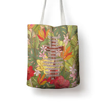 Mahalo Hawaii - Ka Pule a ka Haku Tote Bag Tropical Flowers