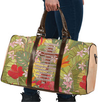 Mahalo Hawaii - Ka Pule a ka Haku Travel Bag Tropical Flowers