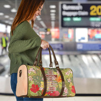 Mahalo Hawaii - Ka Pule a ka Haku Travel Bag Tropical Flowers