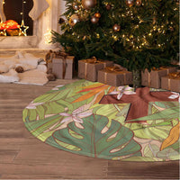 Mahalo Hawaii - Ka Pule a ka Haku Tree Skirt Tropical Flowers