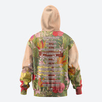 Mahalo Hawaii - Ka Pule a ka Haku Zip Hoodie Tropical Flowers