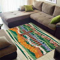 Mahalo Hawaii - Ka Pule a ka Haku Area Rug Mixed Lei