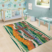 Mahalo Hawaii - Ka Pule a ka Haku Area Rug Mixed Lei