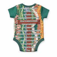 Mahalo Hawaii - Ka Pule a ka Haku Baby Onesie Mixed Lei