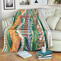 Mahalo Hawaii - Ka Pule a ka Haku Blanket Mixed Lei