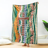 Mahalo Hawaii - Ka Pule a ka Haku Blanket Mixed Lei