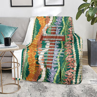 Mahalo Hawaii - Ka Pule a ka Haku Blanket Mixed Lei
