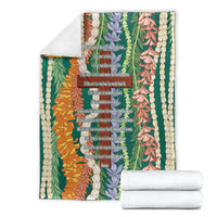Mahalo Hawaii - Ka Pule a ka Haku Blanket Mixed Lei