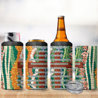 Mahalo Hawaii - Ka Pule a ka Haku 4 in 1 Can Cooler Tumbler Mixed Lei